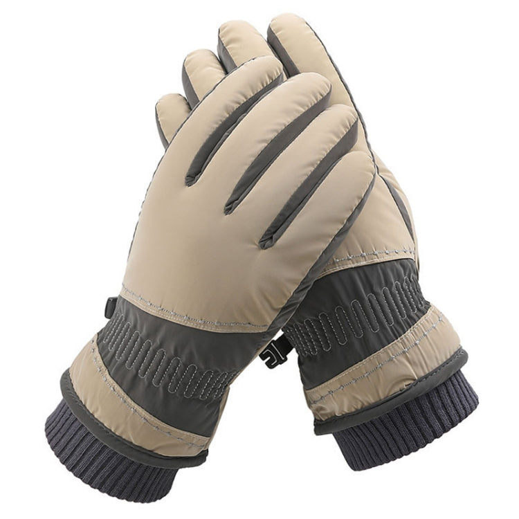 1 Pair WZ-207 Outdoor Warm And Windproof Thickened Cycling Sports Anti-fall Gloves, WZ-207 (Blue Pink), WZ-207 (Gray Pink), WZ-207 (Coffee Gray), WZ-207 (Pink Gray)