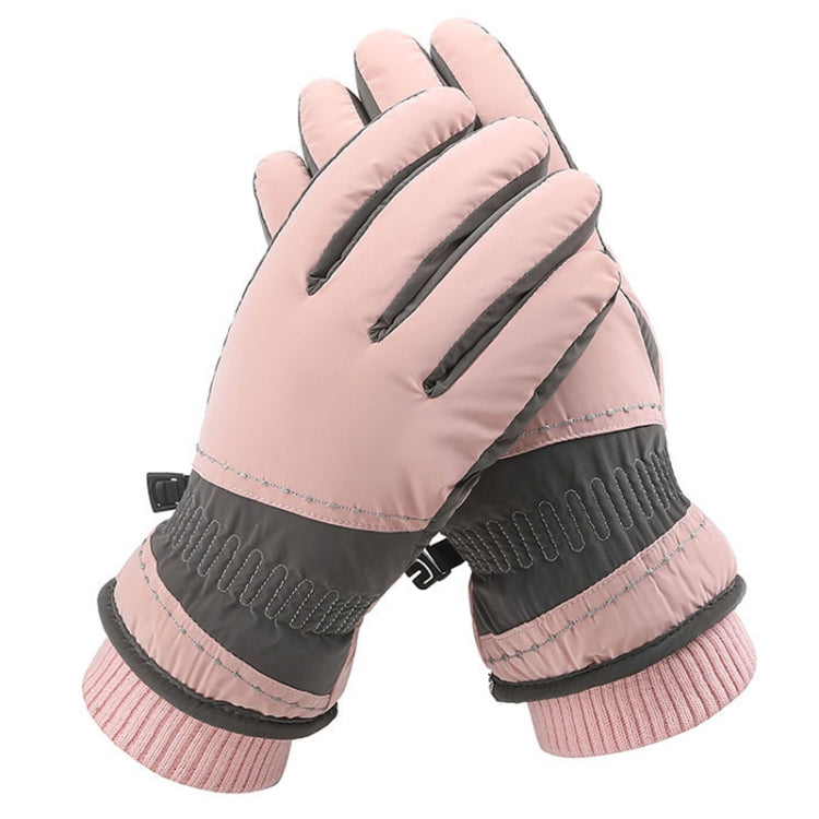 1 Pair WZ-207 Outdoor Warm And Windproof Thickened Cycling Sports Anti-fall Gloves, WZ-207 (Blue Pink), WZ-207 (Gray Pink), WZ-207 (Coffee Gray), WZ-207 (Pink Gray)