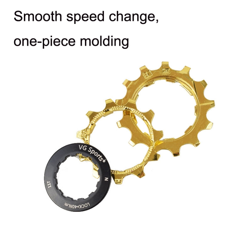 VG Sports Split Mountain Bike Lightweight Cassette Flywheel, 9 Speed 42T (Gold), 10 Speed 42T (Gold), 10 Speed 50T (Gold), 11 Speed 50T (Gold), 11 Speed 52T (Gold), 12 Speed 50T (Gold), 12 Speed 52T (Gold)