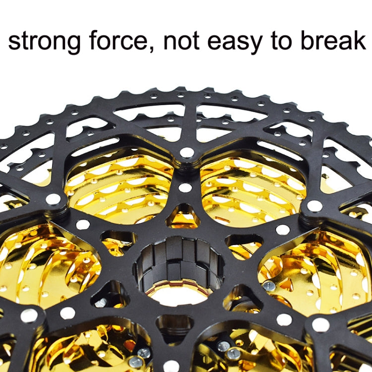 VG Sports Split Mountain Bike Lightweight Cassette Flywheel, 9 Speed 42T (Gold), 10 Speed 42T (Gold), 10 Speed 50T (Gold), 11 Speed 50T (Gold), 11 Speed 52T (Gold), 12 Speed 50T (Gold), 12 Speed 52T (Gold)