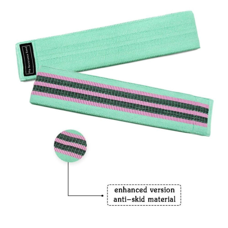Polyester-cotton + Latex Yarn Loop Tension Band Yoga Resistance Band, Size: 76 x 8cm, Lake Blue Weak Pull, Pink Rally Medium, Purple Rally