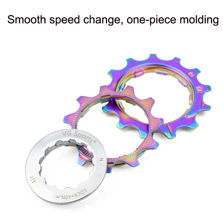 VG Sports Split Mountain Bike Lightweight Cassette Flywheel, 8 Speed 42T (Colorful), 9 Speed 42T (Colorful), 10 Speed 42T (Colorful), 10 Speed 50T (Colorful), 11 Speed 40T (Colorful), 11 Speed 50T (Colorful), 12 Speed 50T (Colorful)