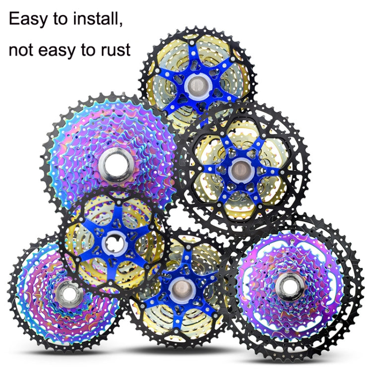 VG Sports Split Mountain Bike Lightweight Cassette Flywheel, 8 Speed 42T (Colorful), 9 Speed 42T (Colorful), 10 Speed 42T (Colorful), 10 Speed 50T (Colorful), 11 Speed 40T (Colorful), 11 Speed 50T (Colorful), 12 Speed 50T (Colorful)