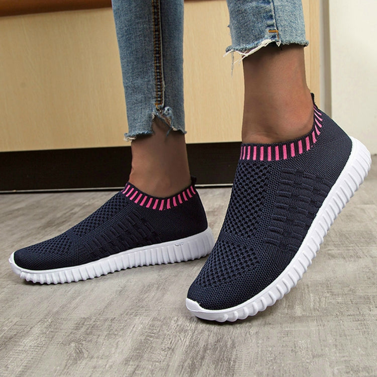 New Large Size The Trend Of Women Shoes Wild Sports Leisure Flying Running Shoes, 35, 36, 37, 38, 39, 40, 41, 42, 43
