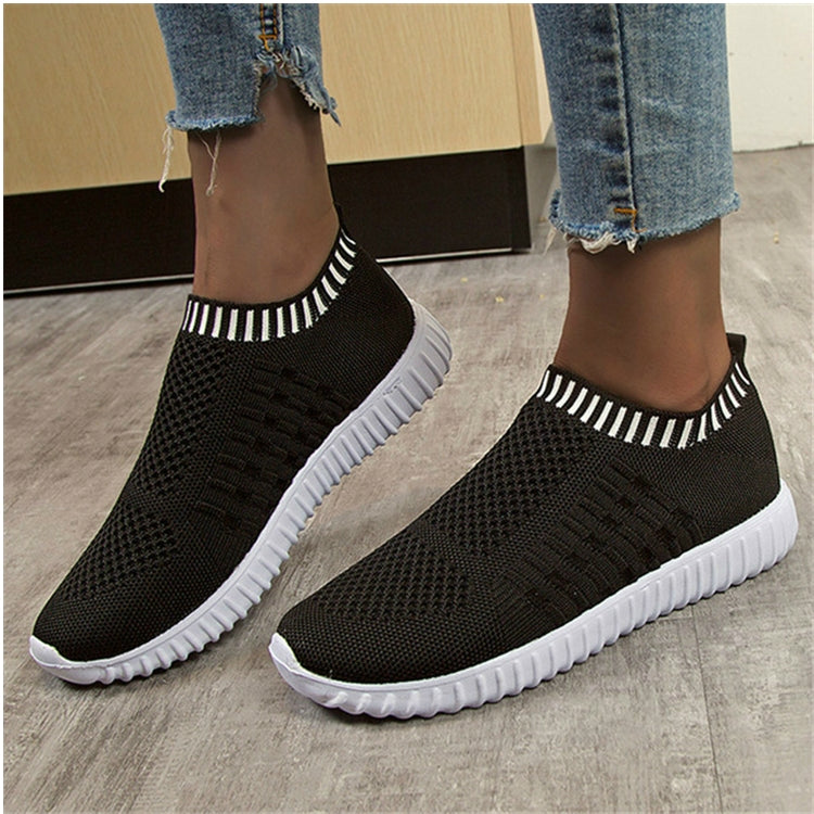 New Large Size The Trend Of Women Shoes Wild Sports Leisure Flying Running Shoes, 35, 36, 37, 38, 39, 40, 41, 42, 43