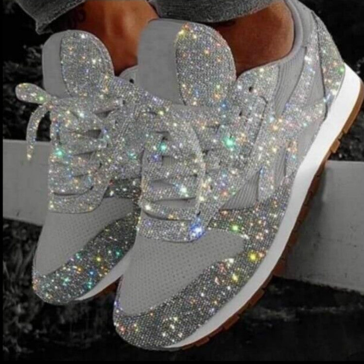 Autumn and Winter Sponge Sequins Breathable Platform Sports Shoes, 35, 36, 37, 38, 39, 40, 41, 42, 43