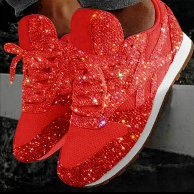 Autumn and Winter Sponge Sequins Breathable Platform Sports Shoes, 35, 36, 37, 38, 39, 40, 41, 42, 43