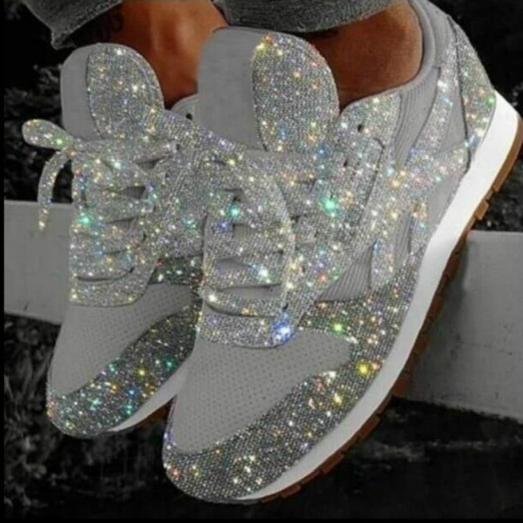 Autumn and Winter Sponge Sequins Breathable Platform Sports Shoes, 35, 36, 37, 38, 39, 40, 41, 42, 43