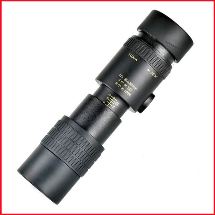 High magnification HD Low Light Level Night Vision Continuous Zoom Monocular, 10 - 30 x 30, 10 - 100 x 30
