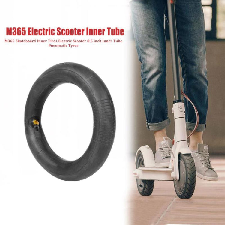 2 PCS For Xiaomi Mijia M365 Electric Scooter 8.5 inch Rubber Padded Tire Inner Tube with Valve Cover, Rubber Padded Tire