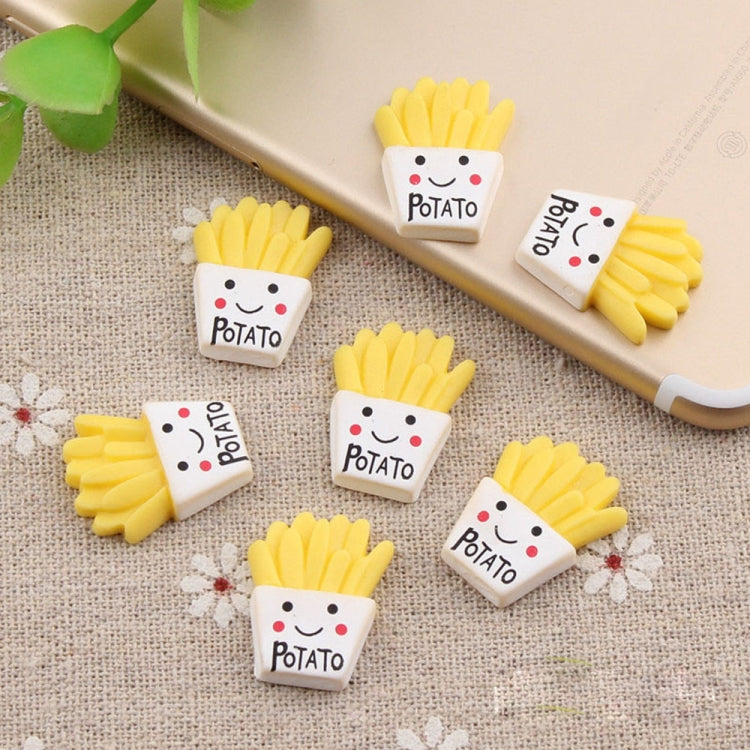 10 PCS French Fries Resin Children DIY Accessories, 10 PCS DIY French Fries