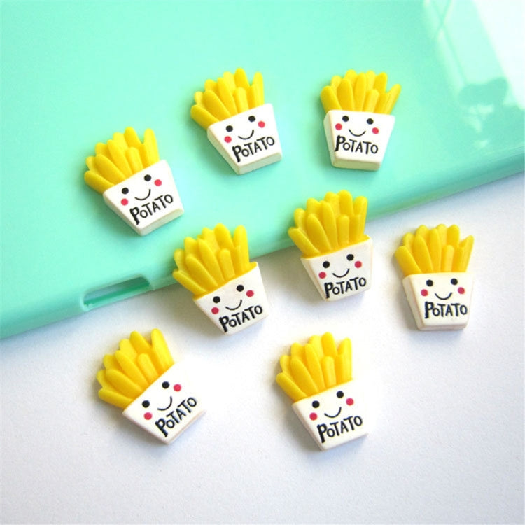 10 PCS French Fries Resin Children DIY Accessories, 10 PCS DIY French Fries