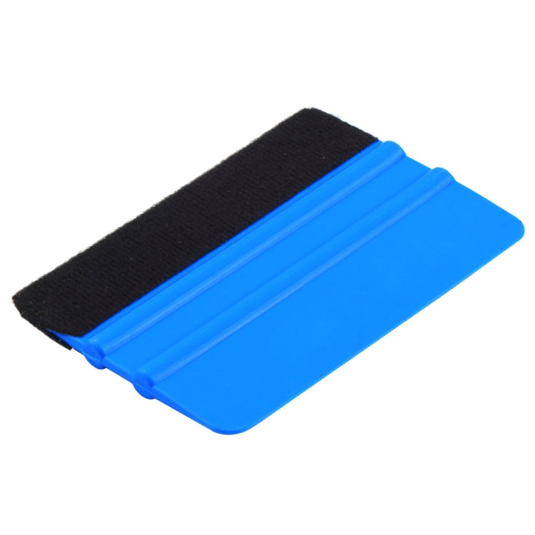 5pcs Felt Scraper Plastic Film Scraper Car Foil Cleaning Tools, 10×7cm Blue Felt Scraper