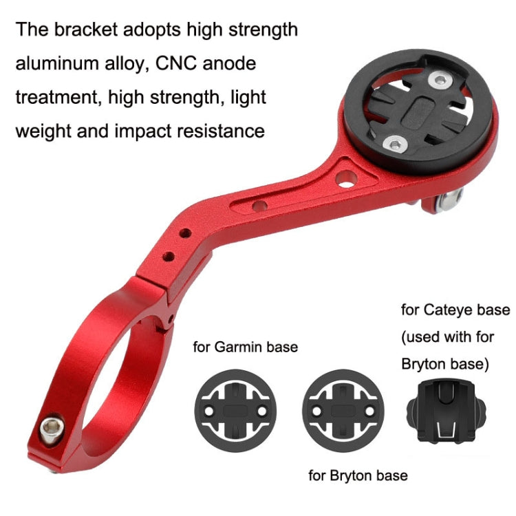Bicycle Aluminum Alloy Code Table Frame Universal Code Table Extension Flashlight Bracket, (Black), (Red), (Silver)