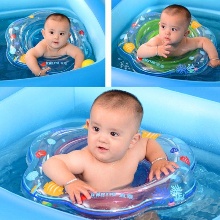 Intime PVC Infant Thick Double Underarm Swimming Ring Sitting Ring, Double Underarm Swimming Ring(Pink), Double Underarm Swimming Ring(Blue), Double Underarm Swimming Ring(Green)