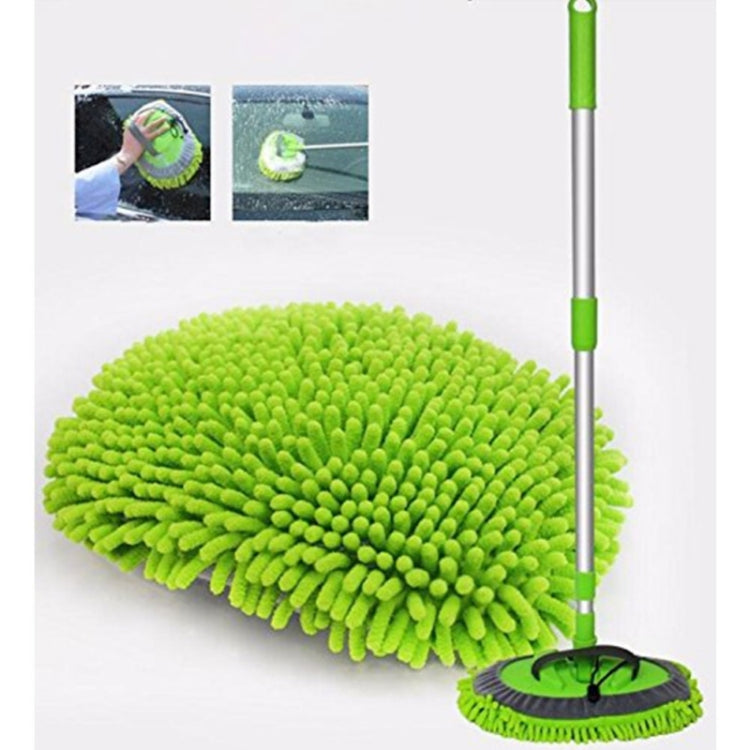 2 PCS Aluminum Alloy Three-section Telescopic Rod Car Wash Cleaning Brush Dusting Tool Dust Mop, Three-section Telescopic