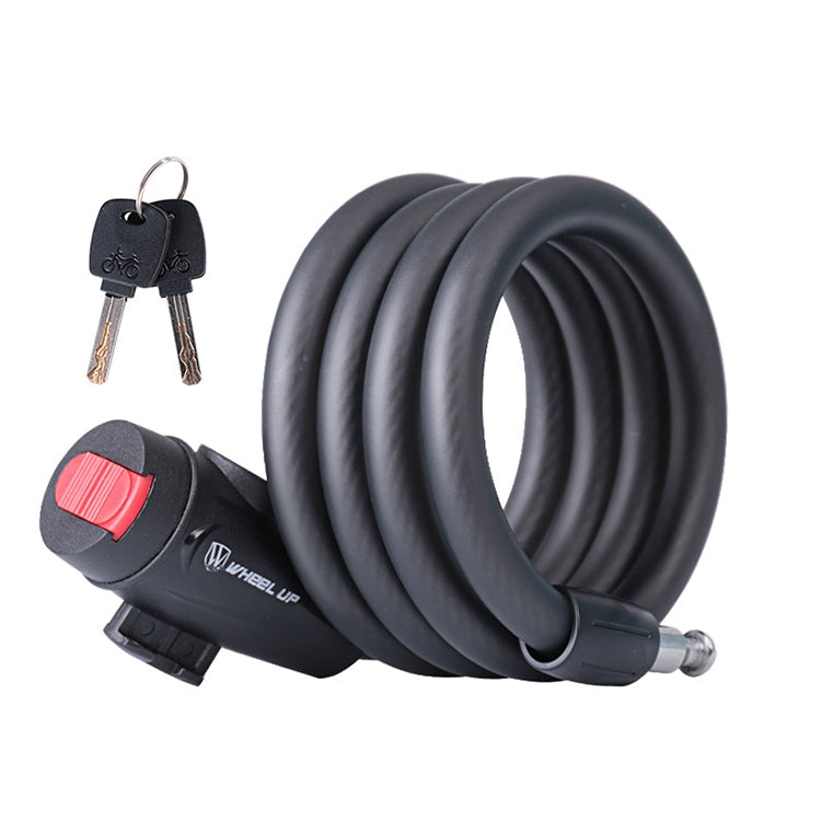 WHEEL UP Bicycle Lock Anti-theft Mountain Bike Password Lock Steel Cable Lock Bicycle Riding Accessories Universal, Password type, Key type