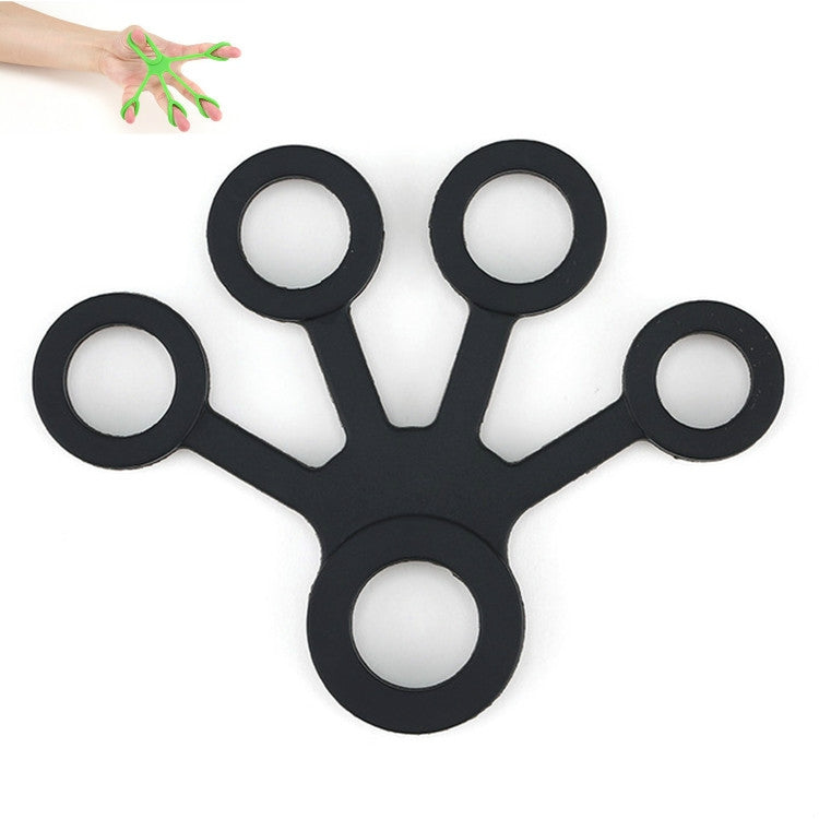 Silicone Finger Trainer Device Fan-shaped Pull Ring, Fan-shaped Light Green, Fan-shaped Grass Green, Fan-shaped Dark Green, Fan-shaped Light Gray, Fan-shaped Dark Gray, Fan-shaped Black