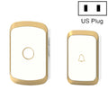 CACAZI A20 Smart Home Wireless Doorbell Digital Music Remote Control Waterproof Doorbell, US Plug, UK Plug, EU Plug