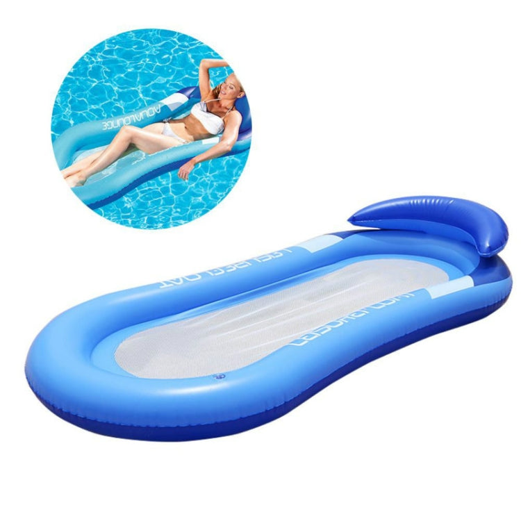 Adult Floating RowLounge Chair Water Toy Inflatable Bed with Armrest Hammock Back, Size: 160 x 90cm, Size: 160 x 90cm(Noble Red), Size: 160 x 90cm(Noble Blue)