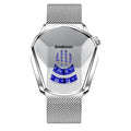 BINBOND Locomotive Concept Watch Men Live Black Technology Watch, White Net Belt White Steel White Face, Gold Net Belt Full Gold Blue Face, Gold Net Belt Full Gold Gold Face, Black Net Belt Black Steel Blue Face, Black Net Belt Black Steel White Face  ...