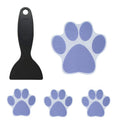 10 PCS PEVA Non-Slip Sticker Bathtub Cartoon Non-Slip Sticker, 11.4x11.4cm, 8x8cm, Dog Paw Print 8x8cm, Dog Paw Print 11.4x11.4cm