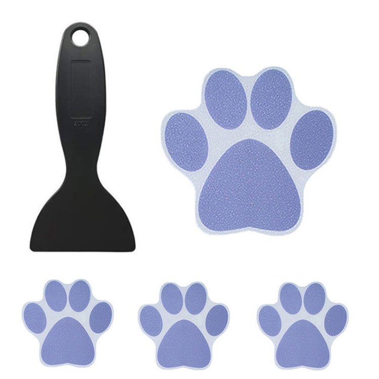 10 PCS PEVA Non-Slip Sticker Bathtub Cartoon Non-Slip Sticker, 11.4x11.4cm, 8x8cm, Dog Paw Print 8x8cm, Dog Paw Print 11.4x11.4cm