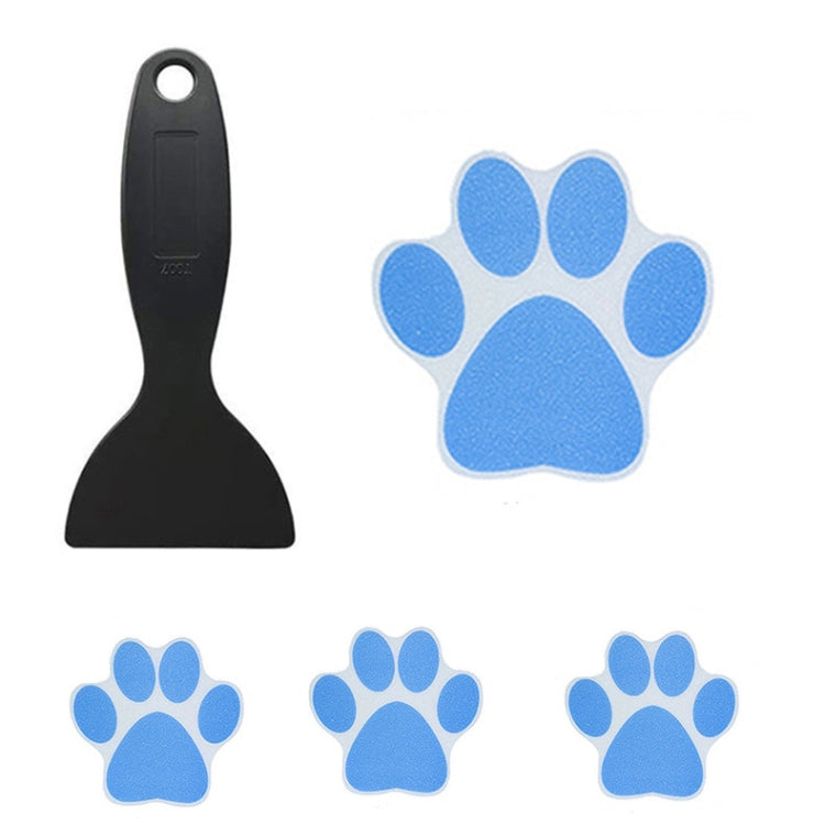 10 PCS PEVA Non-Slip Sticker Bathtub Cartoon Non-Slip Sticker, 11.4x11.4cm, 8x8cm, Dog Paw Print 8x8cm, Dog Paw Print 11.4x11.4cm