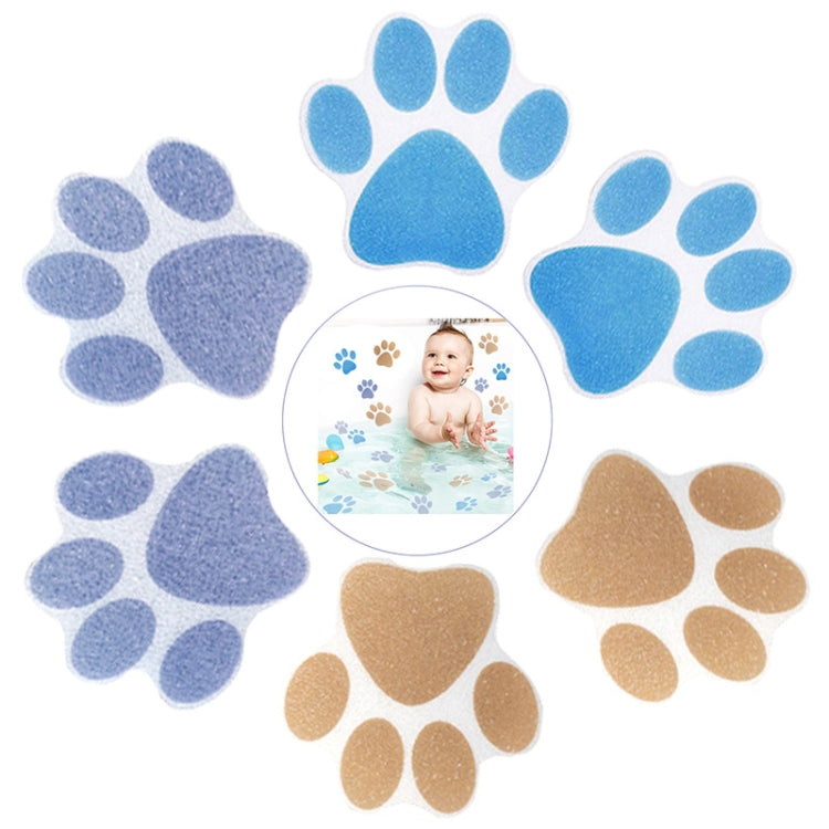 10 PCS PEVA Non-Slip Sticker Bathtub Cartoon Non-Slip Sticker, 11.4x11.4cm, 8x8cm, Dog Paw Print 8x8cm, Dog Paw Print 11.4x11.4cm