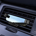 650 Vehicle-mounted Mobile Phone Gravity Bracket Air Outlet Navigation Holder, Black, Paste Black