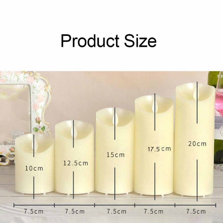 3 PCS LED Electronic Candle Light Birthday Wedding Home Decoration Props Candle Holder 220V, Size:, 220V 7.5 x 10CM, 220V 7.5 x 12.5CM, 220V 7.5 x 15CM, 220V 7.5 x 17.5CM, 220V 7.5 x 20CM