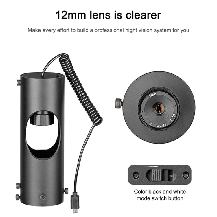 Digital Laser Infrared Telescope Non-thermal Imaging Hunting CCD High-definition Night Vision Goggles, 3X Night Vision