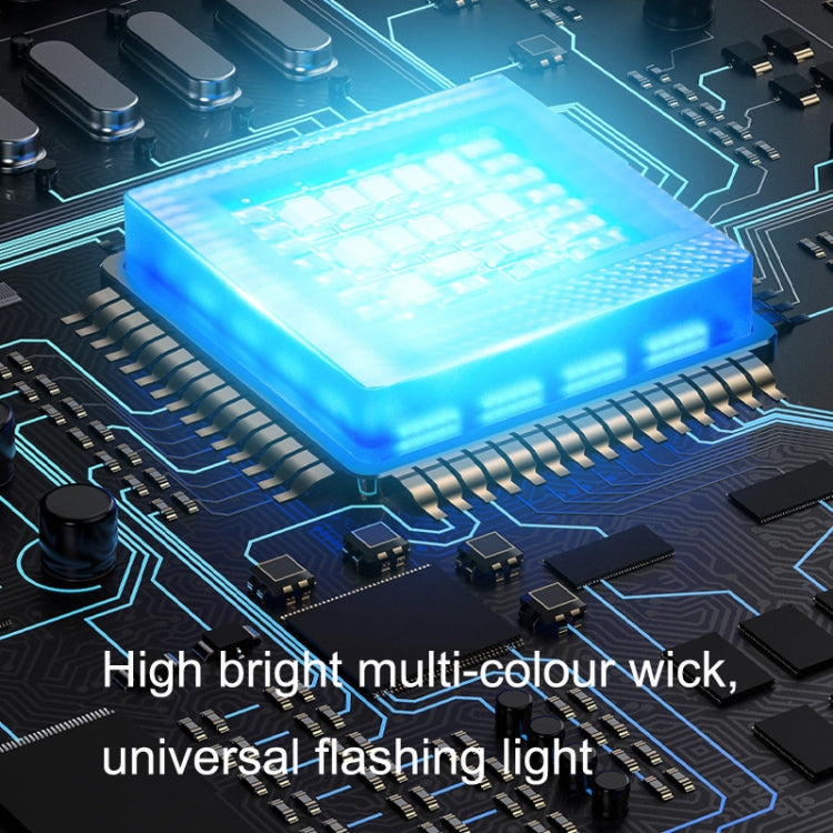 M3 Vibration Sensing Motorcycle Bicycle Aircraft Explosion Lights Cruise Flashing Anti-rear-end Collision Light, 7 Colors M3 Vibration Sensing