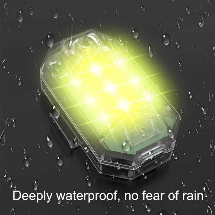 M3 Vibration Sensing Motorcycle Bicycle Aircraft Explosion Lights Cruise Flashing Anti-rear-end Collision Light, 7 Colors M3 Vibration Sensing