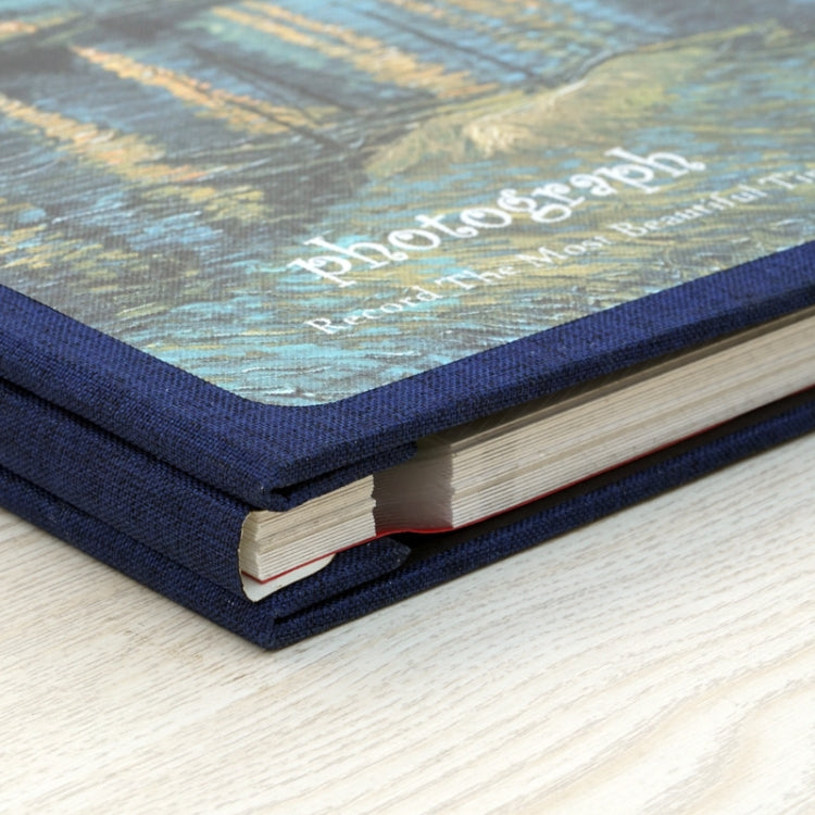 Retro Art DIY Handmade Photo Album Self-Adhesive Film Album, Style：, 16 inch Blossom, 16 inch Bouquet, 16 inch Landscape, 16 inch Starry Night, 16 inch Ride The Wind And Waves, 16 inch Back To Nature, 16 inch Sunflower, 16 inch Starry Sky, 18 inch Blos...