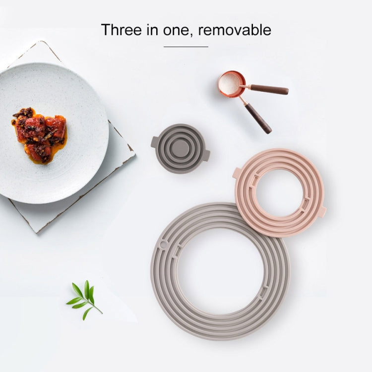 3 in 1 Round Silicone Heat Insulation Pad High Temperature Resistant Multifunctional Tableware Pad Combination Pot Pad Coaster, F1, F2, F3, F4, F5, F6, L1, L2, L3, L4, L5, L6