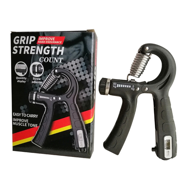 5-60kg Adjustable Mechanical Counting Gripper Finger Strength Training Device, 5-60kg Black, 5-60kg Green