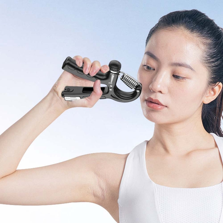 5-60kg Adjustable Mechanical Counting Gripper Finger Strength Training Device, 5-60kg Black, 5-60kg Green