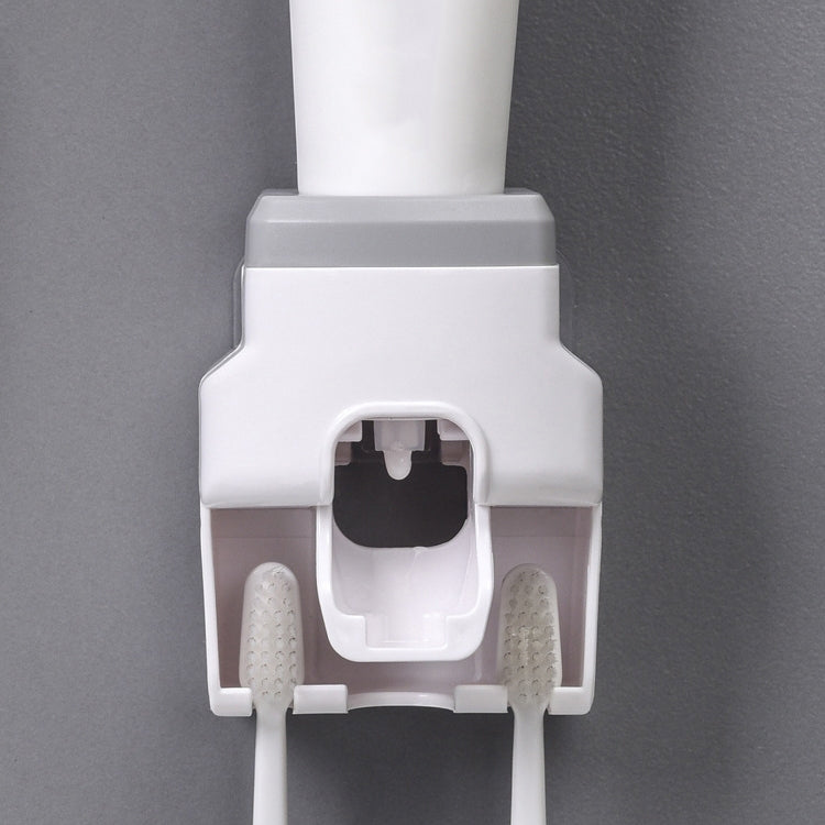 Bathroom Wall-mounted Automatic Toothpaste Squeezing Artifact, Gray, White, Blue, Pink