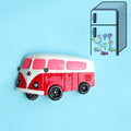 Resin Cartoon DIY Creative Refrigerator Sticker Decoration, Red Bus, Yellow Bus, Pink Bus, Blue Hot Air Balloon, Orange Hot Air Balloon, Purple Hot Air Balloon, Yellow Hot Air Balloon, Green Hot Air Balloon, Red Hot Air Balloon