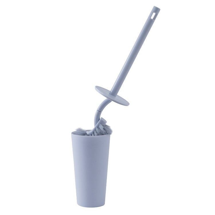 Toilet Cleaning Brush Set Long Handle Soft Toilet Brush, White, Blue