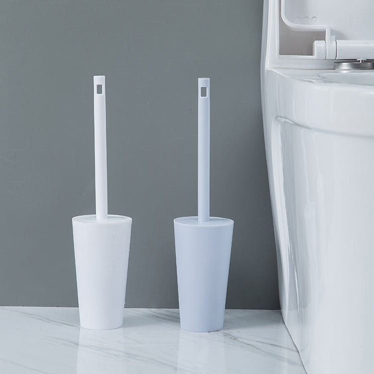 Toilet Cleaning Brush Set Long Handle Soft Toilet Brush, White, Blue
