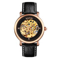 SKMEI 9229 Men Automatic Skeleton Mechanical Watch Thorough Bottom Student Watch, Silver Shell Black Face, Silver Shell Blue Face, Gold Shell Gold Face, Gold Shell Black Face, Rose Gold Shell Black Face, Rose Gold Shell Rose Gold Face