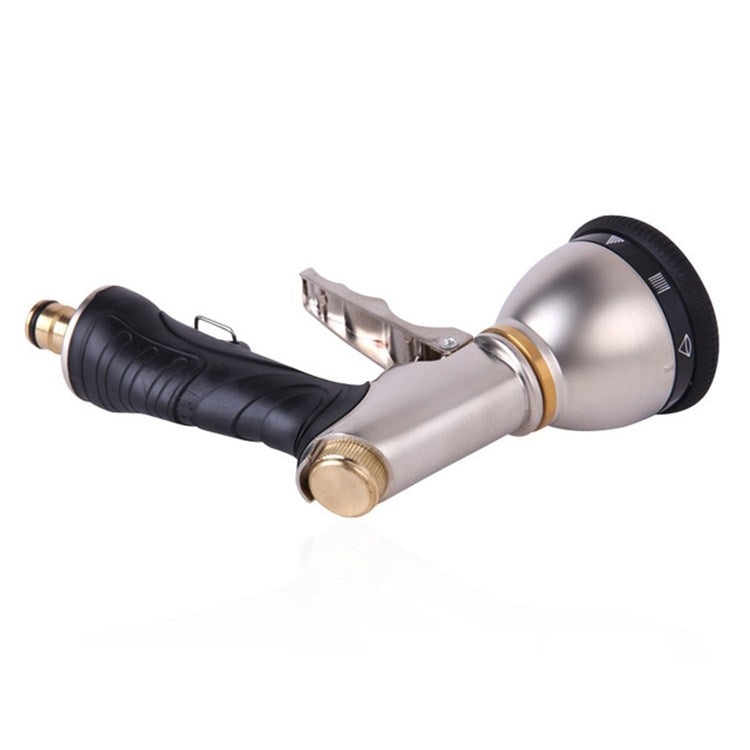 Electroplating Multifunctional High-pressure Water Gun 9 Function Front Trigger Car Wash Water Gun, 9 Function Front Trigger
