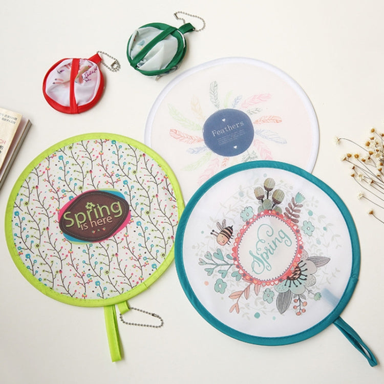 Summer Folding Fan Children Portable Mini Cartoon Round Hand Fan, Little Bear, Bee, Lion, Birdie, Balloon, Cactus, Giraffe, Whale