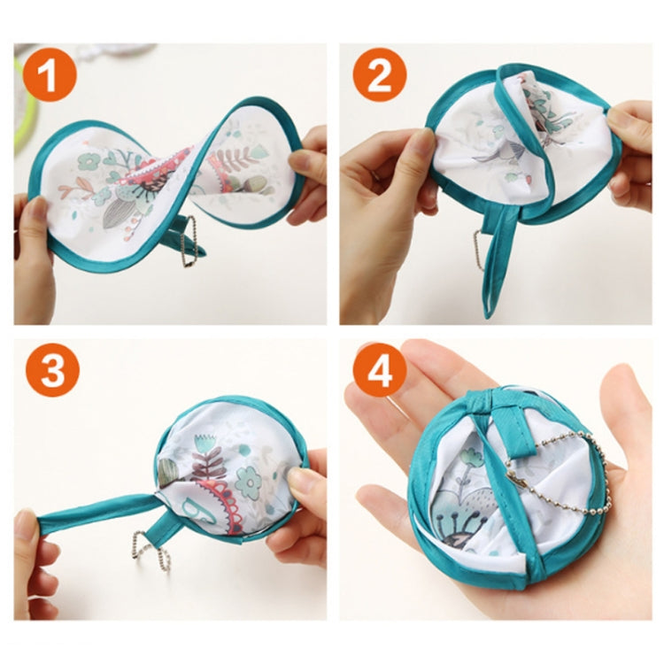 Summer Folding Fan Children Portable Mini Cartoon Round Hand Fan, Little Bear, Bee, Lion, Birdie, Balloon, Cactus, Giraffe, Whale