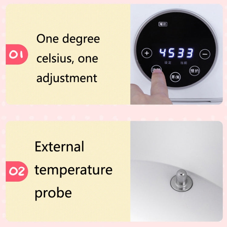 NUBITE N20 2 In 1 Double Bottle Warmer Sterilization Machine, EU Plug, US Plug