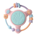 Baby Music Hand Drum Multi-function Early Education Puzzle Rattle Toy, Pink, Blue