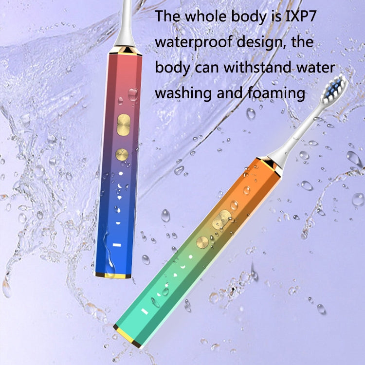 V6 Adult Magnetic Levitation Sonic Household Smart Electric Toothbrush Couple Soft Toothbrush, Style:, Wireless Charge Model, Charge Model