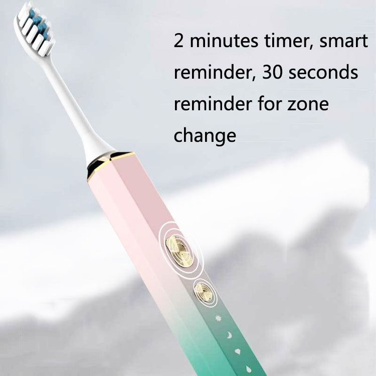 V6 Adult Magnetic Levitation Sonic Household Smart Electric Toothbrush Couple Soft Toothbrush, Style:, Wireless Charge Model, Charge Model